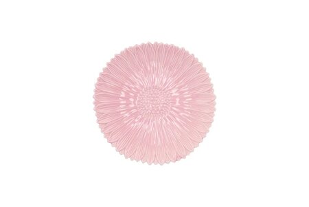 BLOOM DAISY PLATE LIGHT PINK 11x11x2CM
