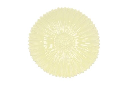BLOOM DAISY PLATE YELLOW 24x24x4CM