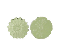 BLOOM GREEN VASE DAISY per stuk 30X9X30CM