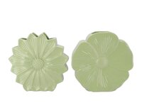 BLOOM GREEN VASE DAISY per stuk 40X11X40CM