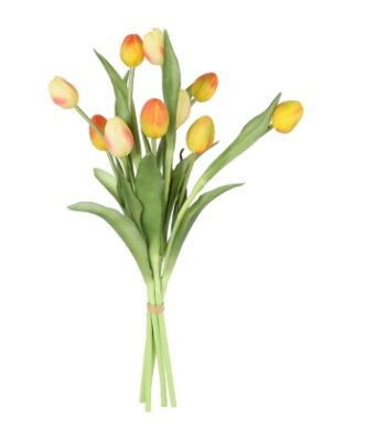 Boeket tulpen l49cm oranje/roze
