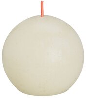 Rustiek bolkaars Ø76mm Soft Pearl