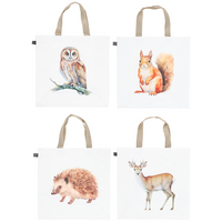 Boodschappentas bosdier 40x40cm a4