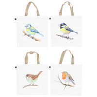Boodschappentas vogel 40x40cm a4
