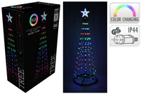 BOOM 150CM 154LED RGB ZWART FR