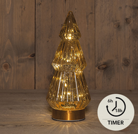 Boom glas h23.5cm amber/gd bo