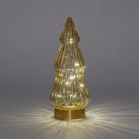 Boom glas h23.5cm amber/gd bo - afbeelding 2