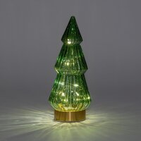 Boom glas h23.5cm groen/gd bo - afbeelding 2