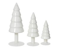 Boom glas l8b8h21cm winterwit 3st