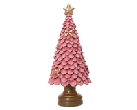 Boom polyresin l10b10h23cm vintage roze