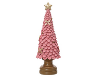 Boom polyresin l12b12h36cm vintage roze