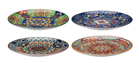 BORD DIA 27CM PORSELEIN per stuk