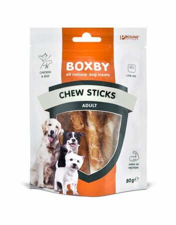 Boxby chew stick met kip 80g - afbeelding 1