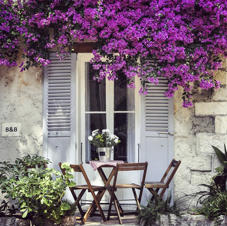 Buitencanvas 78x78cm terras