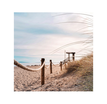 Buitencanvas h58b58cm strand/touw