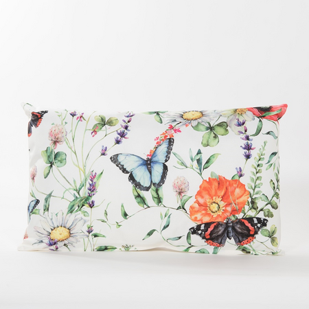 Buitenkussen 30x50cm weidebloemen