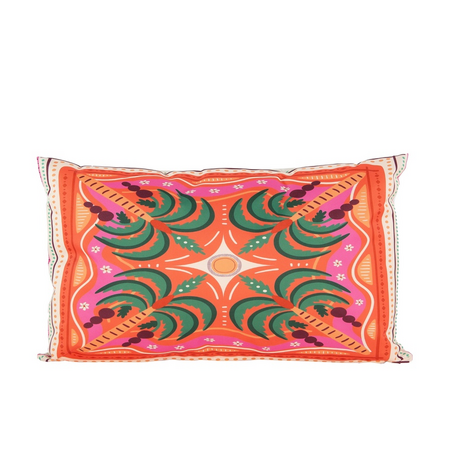 Buitenkussen 50x30cm palmboom kleur