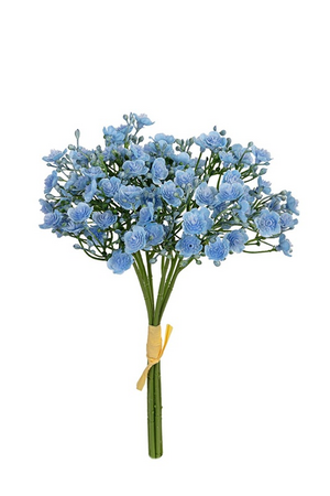 Bundel gypsophila h28cm blauw