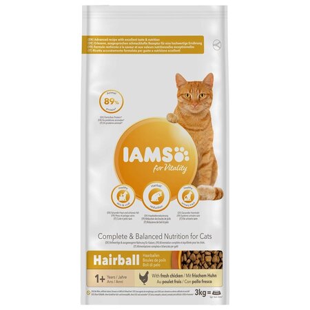 Cat hairb cntrol ad chkn 3kg