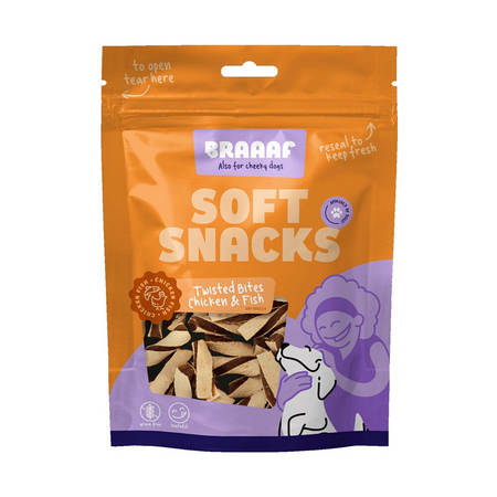 Chicken and fish twisted bites 85g