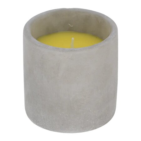 Citronella kaars in cementen pot l