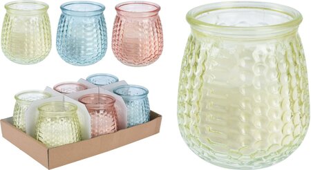 CITRONELLA KAARS IN GLAS 3ASS / per stuk