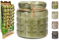 CITRONELLA KAARS IN GLAZEN POT