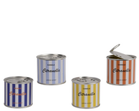 Citronellakaars in blik streep a4