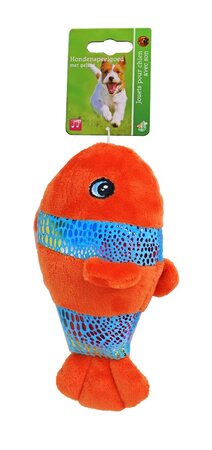 Clownsvis pluche oranje m/piep l17