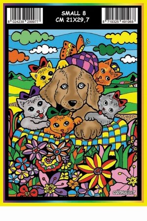 Colorvelvet l21h30cm hondjes