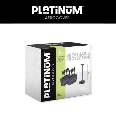 Cover support pole set