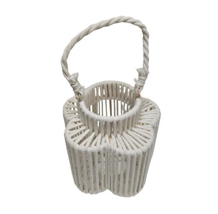 CRUZ White LANTERN FLOWER  LONG ASS 12X23X24CM