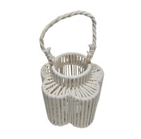 CRUZ White LANTERN FLOWER  LONG ASS 12X23X24CM