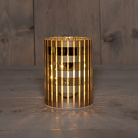 Cylinder glas ruit draaiend goud