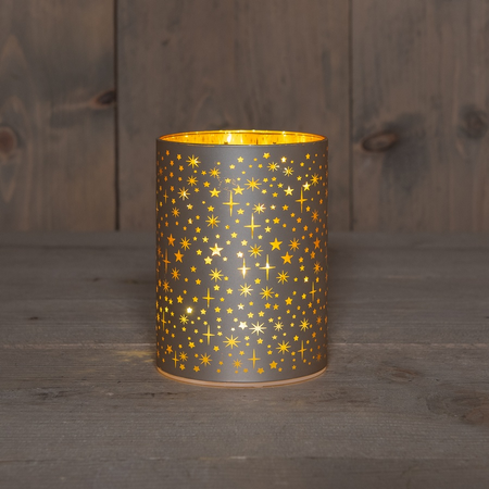 Cylinder glas sterren led champagne