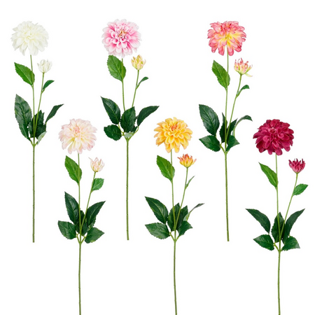 Dahliasteel l66cm geel a6