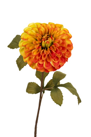 Dahliasteel l74cm geel/oranje