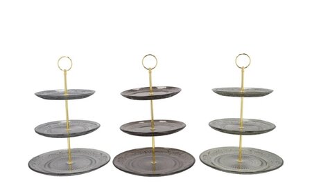 DAYAH BLACK MIX CAKE SHELF ASS 18/20/25X33CM