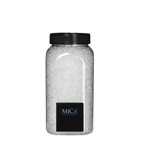 Deco glas fijn 1kg wit - afbeelding 1