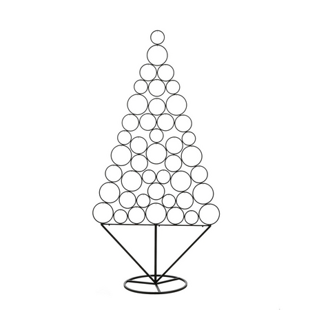 Deco kerstboom l90b45h180cm zwart