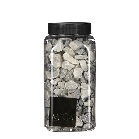 Deco marbles 650ml groot lichtgrijs