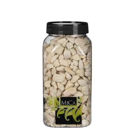 Deco steentjes 1kg creme - afbeelding 1