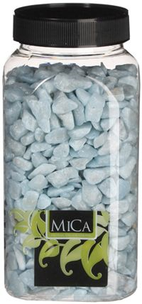 Deco steentjes 1kg lichtblauw