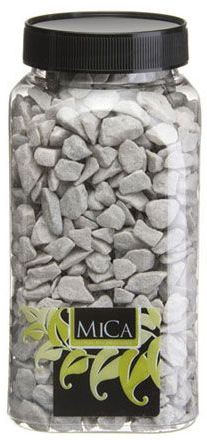 Deco steentjes 1kg lichtgrijs