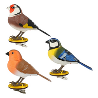 Deco vogel l12.5b4.5h9cm multi a3