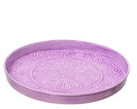 Decobord ijzer d30h3cm lila