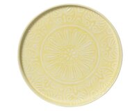 Decobord ijzer d30h3cm zacht geel