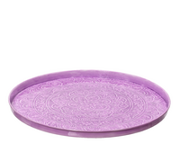 Decobord ijzer d39.5h3cm lila