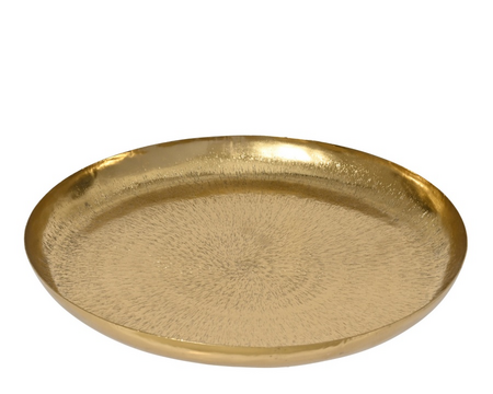 Decobord ijzer d48h4cm goud
