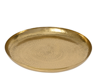 Decobord ijzer d48h4cm goud